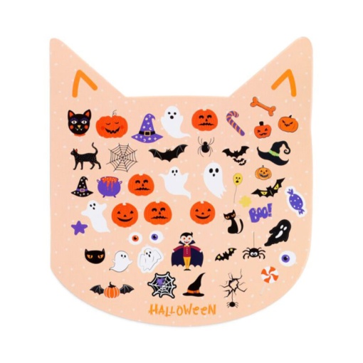 Livro de autocolantes Spooky gato