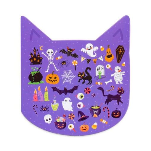 Livro de autocolantes Spooky gato