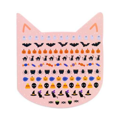 Livro de autocolantes Spooky gato