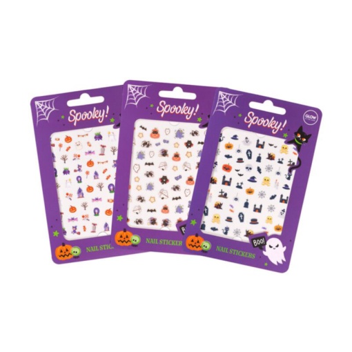 Spooky nail stickers