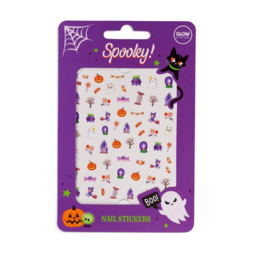Spooky nail stickers