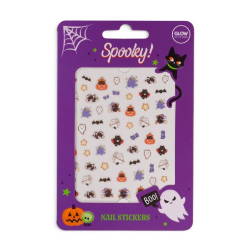 Spooky nail stickers