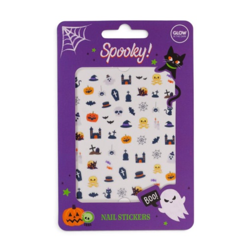 Spooky nail stickers