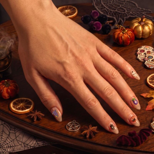 Spooky nail stickers