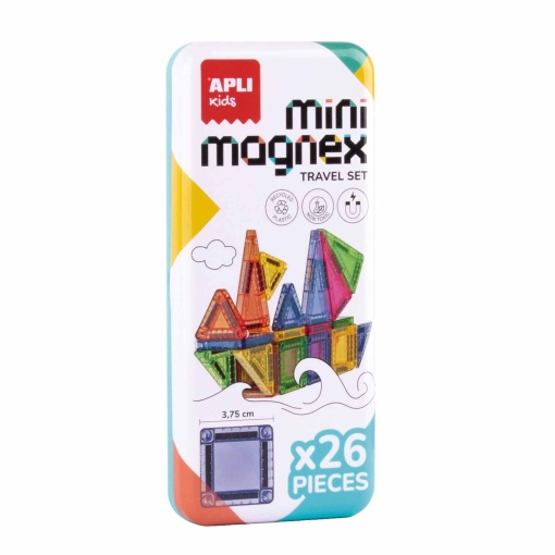 Mini Magnex Travel Set 26 peças Apli Kids