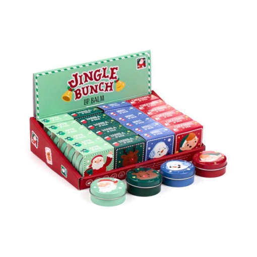 Bálsamo labial em lata Jingle Bunch sortido
