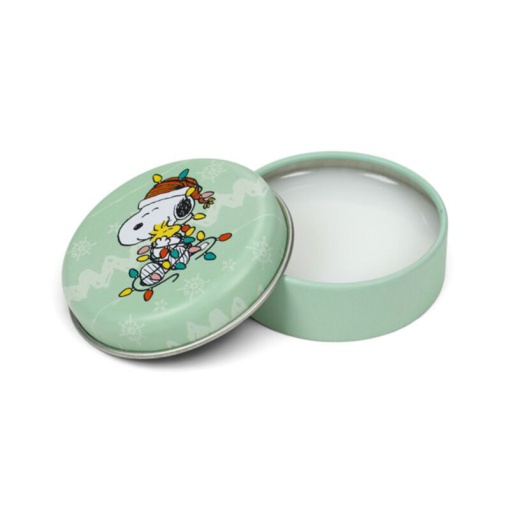 Bálsamo labial surtido de Peanuts & Woodstock para Navidad en lata