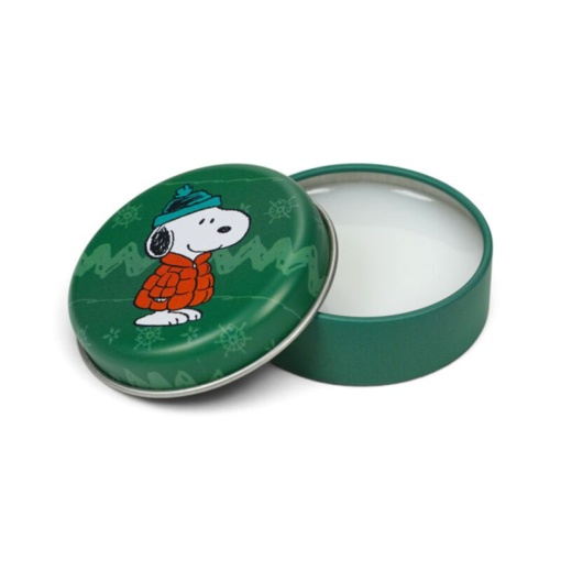 Bálsamo labial surtido de Peanuts & Woodstock para Navidad en lata