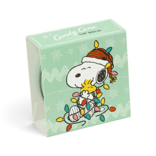 Bálsamo labial surtido de Peanuts & Woodstock para Navidad en lata