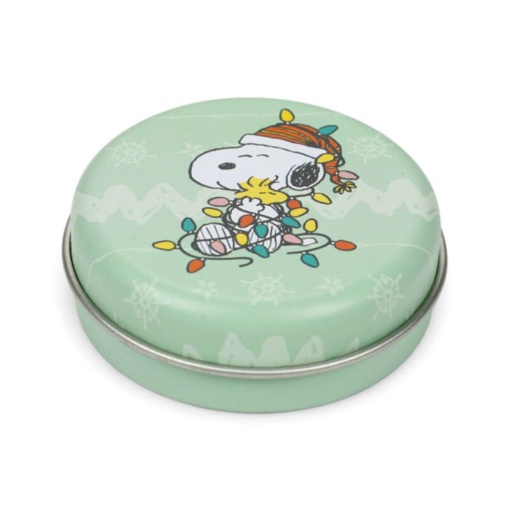 Bálsamo labial surtido de Peanuts & Woodstock para Navidad en lata