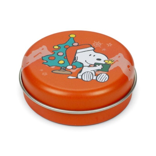 Bálsamo labial surtido de Peanuts & Woodstock para Navidad en lata