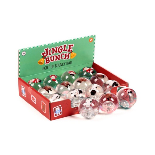 Bola saltitona com luz Jingle Bunch sortido