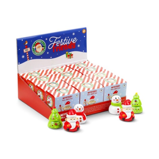 Boneco pull back Festive Friends surpresa