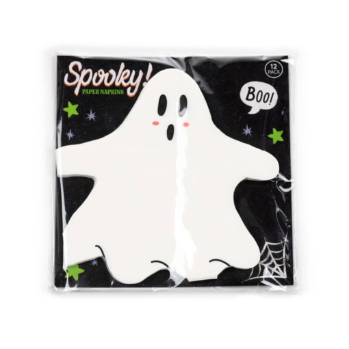 Spooky Ghost Napkins 32x32cm (12 units)