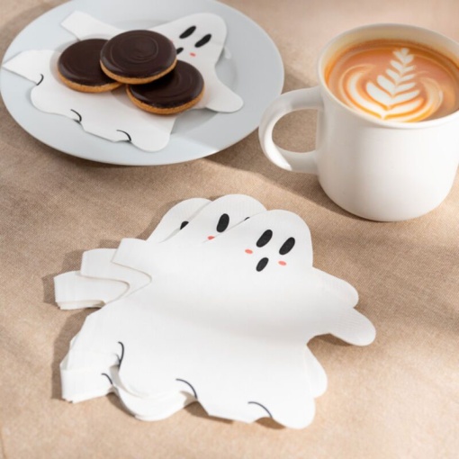 Spooky Ghost Napkins 32x32cm (12 units)