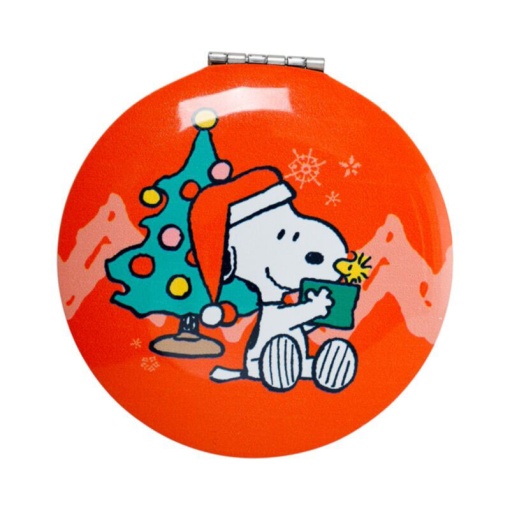 Espejo de bolsillo de Snoopy y Woodstock de Peanuts, surtido navideño.
