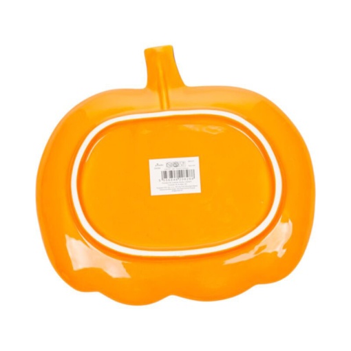 Spooky pumpkin ceramic plate