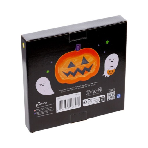Spooky pumpkin ceramic plate