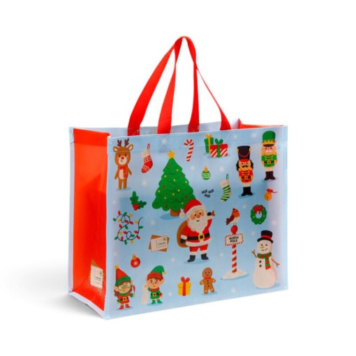 Bolsa reutilizable Festive Friends de 33x40x17 cm.