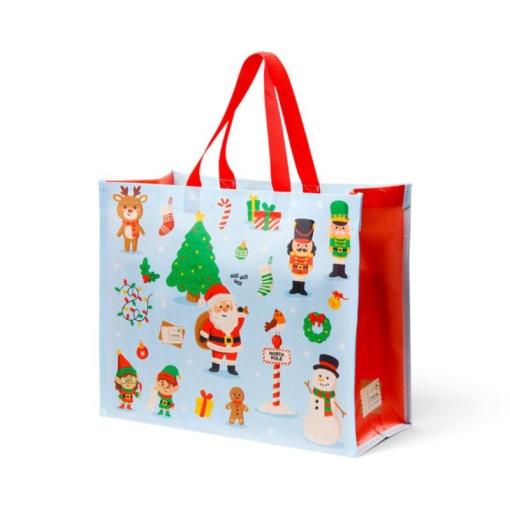Bolsa reutilizable Festive Friends de 33x40x17 cm.