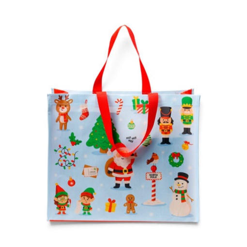 Bolsa reutilizable Festive Friends de 33x40x17 cm.
