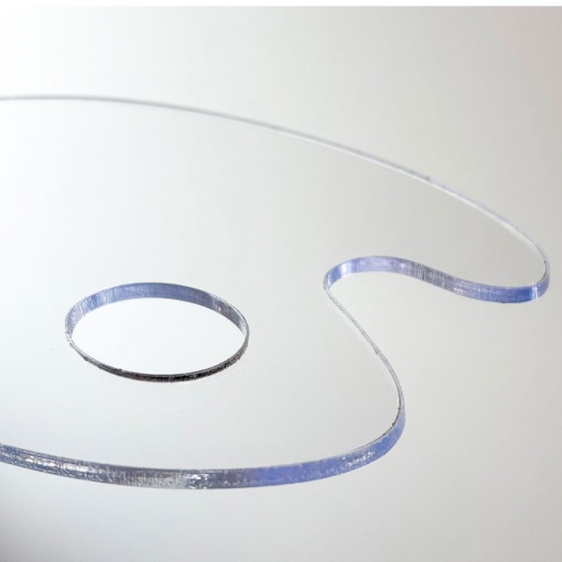 Inart standard oval acrylic palette 20x30cm