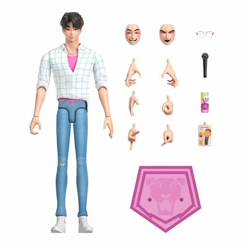 Jinu de K-Pop Demon Hunters con manos, caras y accesorios intercambiables Mattel JRY33