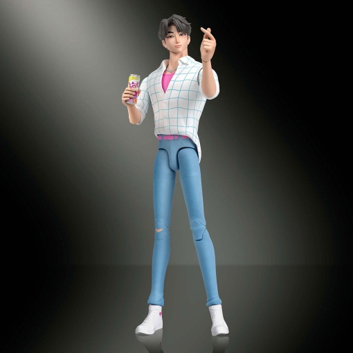 Jinu de K-Pop Demon Hunters con manos, caras y accesorios intercambiables Mattel JRY33