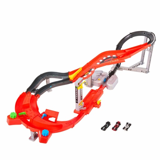 Pista de carreras Hot Wheels Racing Fórmula 1 Downhill Race Track Mattel JMC90