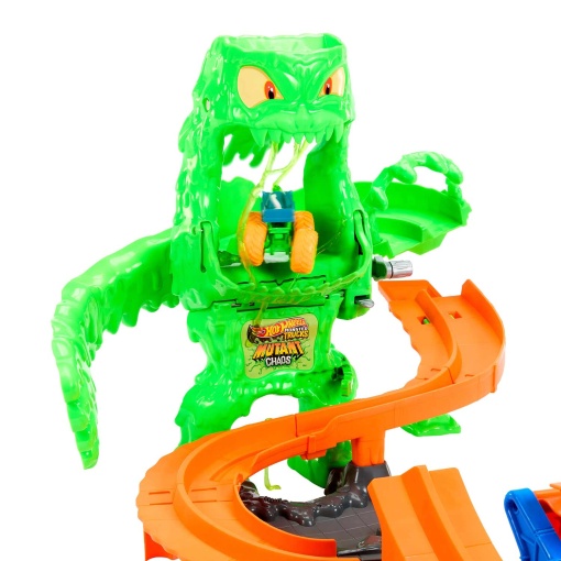 Hot Wheels Monster Trucks Mutant Chaos Track Monster Defeat Mattel JMK90