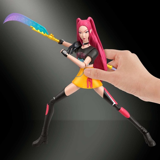 K-Pop Demon Hunters Mira con manos, caras y accesorios intercambiables Mattel JRY31
