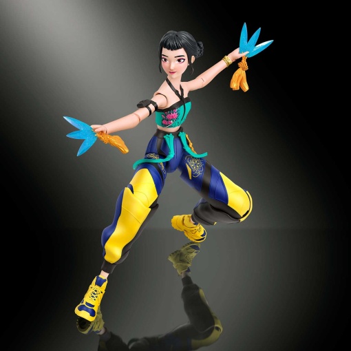 Zoey de K-Pop Demon Hunters con manos, caras y accesorios intercambiables, Mattel JRY32