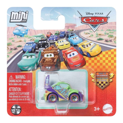 Carrera de Mini Wingo de Disney Pixar Cars para celebrar Mattel GKF65/JJW50