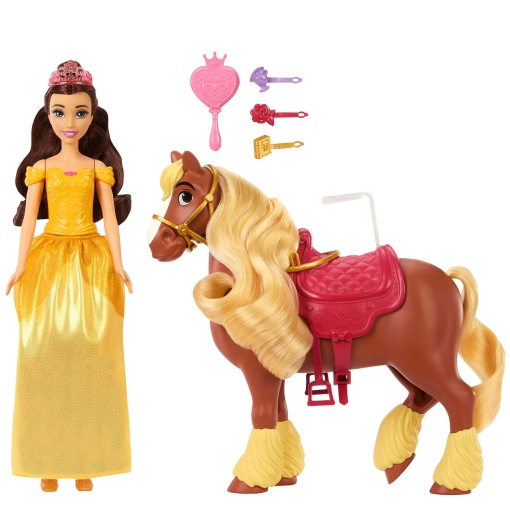 Princesas Disney Bela y Phillipe Mattel JBG01