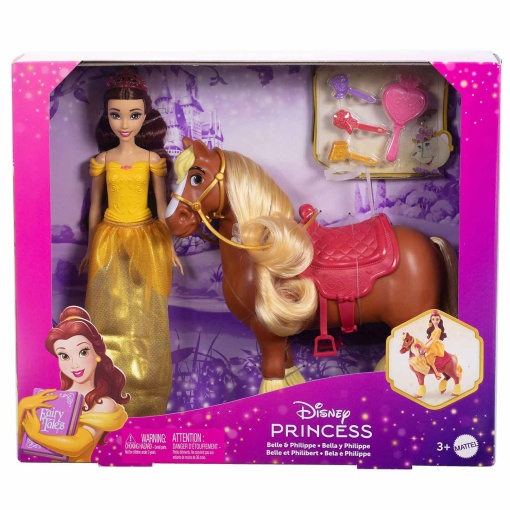 Princesas Disney Bela y Phillipe Mattel JBG01