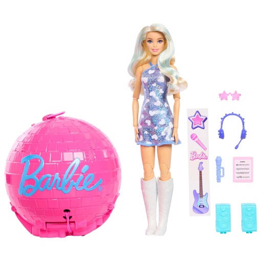 Barbie Team Roll and Reveal estrella del pop Mattel JMK19