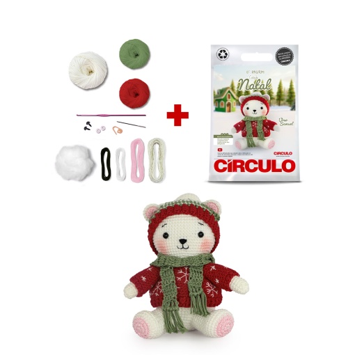 Kit de crochet Círculo Amigurumi Christmas Collection Polar Sam