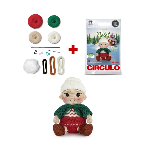 Kit de crochet Círculo Amigurumi Christmas Collection Mama Claus