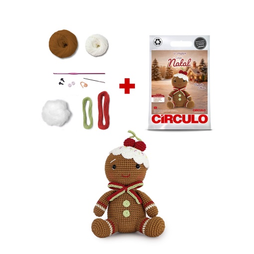 Kit de crochet Círculo Amigurumi Christmas Collection Crumbie Ollie