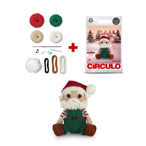 Kit de crochet Círculo Amigurumi Christmas Collection Santa Claus