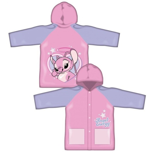 Capa impermeável Disney Stitch rosa