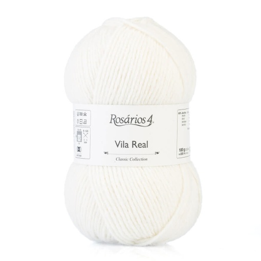 Fio de tricot Rosários 4 Vila Real 100g pérola 01