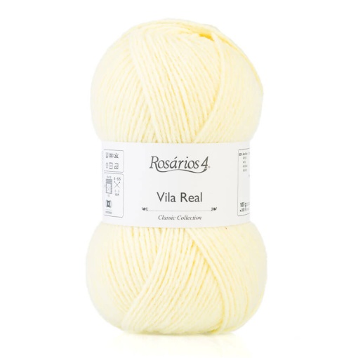 Fio de tricot Rosários 4 Vila Real 100g amarelo claro 05