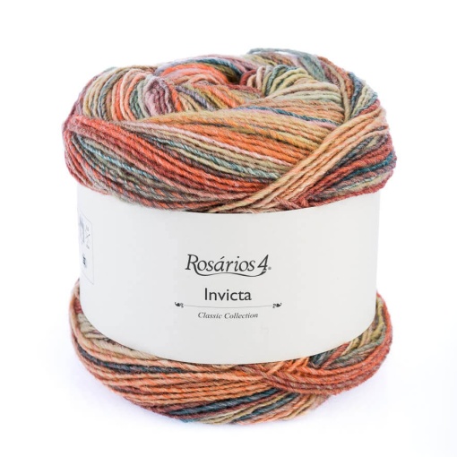 Fio de tricot Rosários 4 Invicta 150g menta 61