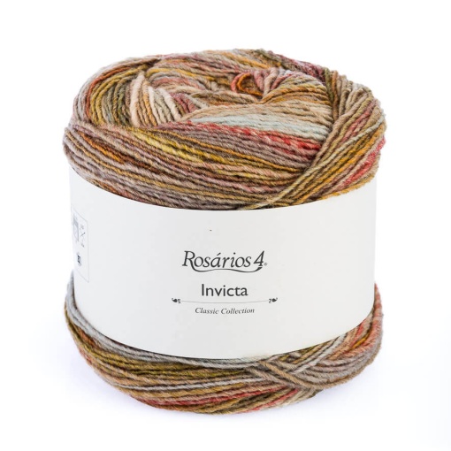 Fio de tricot Rosários 4 Invicta 150g castanhos 65