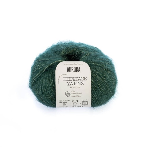 Fio de tricot Rosários 4 Aurora 25g verde floresta 98