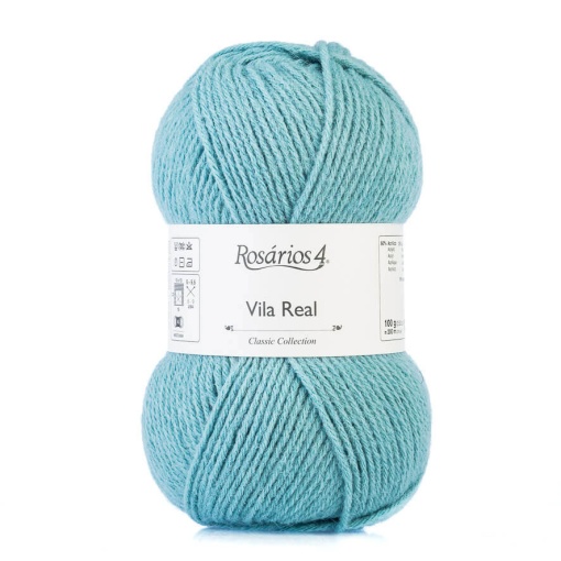 Fio de tricot Rosários 4 Vila Real 100g azul petróleo 20