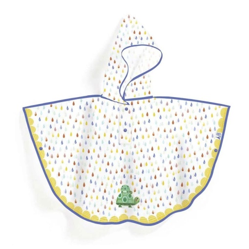 Poncho impermeável djeco tartaruga