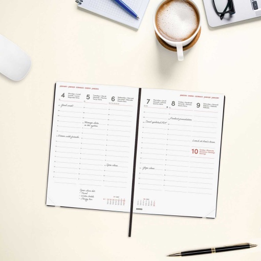 Weekly planner A5 2027 Finocam Mara Azul