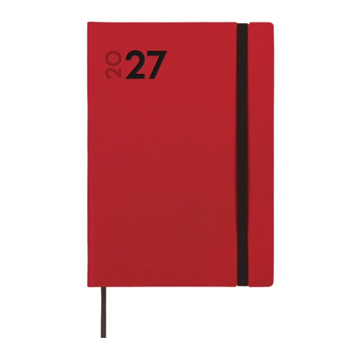 Weekly planner A5 2027 finocam Mara red